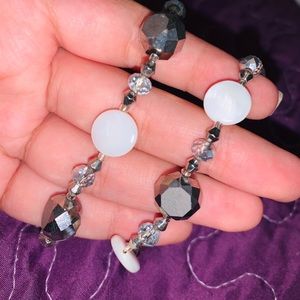 Silver and White Bracelet 🤍
